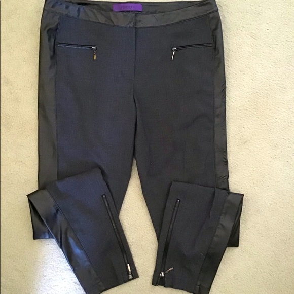 Forever 21 pants with faux leather detailing - Picture 1 of 8